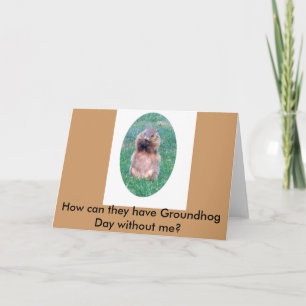 Carte Jour de Groundhog