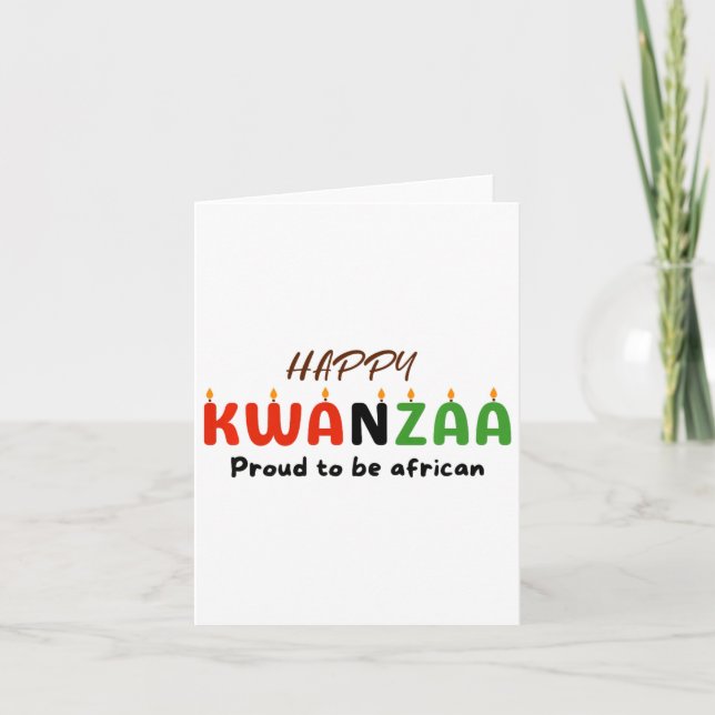 Carte Jour de Kwanzaa  (Devant)