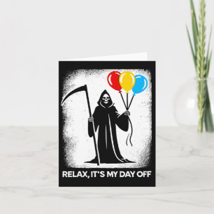 Carte Jour de la grande faucheuse Halloween Funny Grim R
