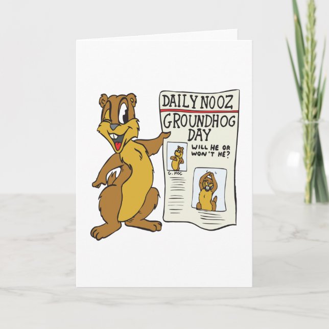 Carte Jour de la marmotte (Devant)