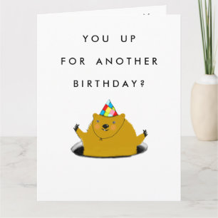 Carte Jour de la marmotte Anniversaire