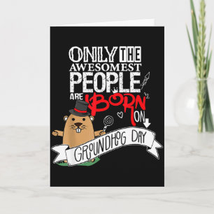 Carte Jour de la marmotte mignon de Punxsy Phil le 2 fév