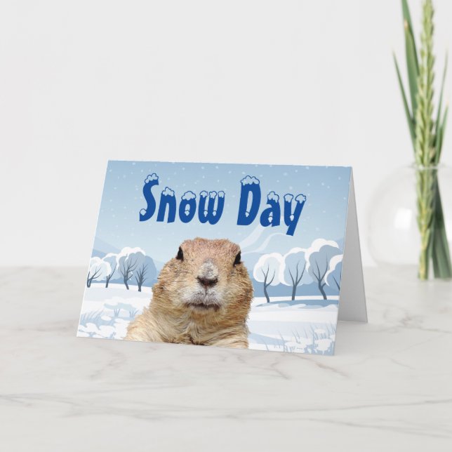 Carte Jour de la neige de la marmotte (Devant)