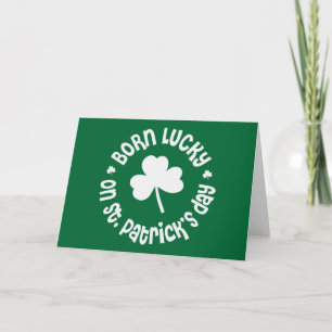 Carte Jour de la Saint Patrick Anniversaire
