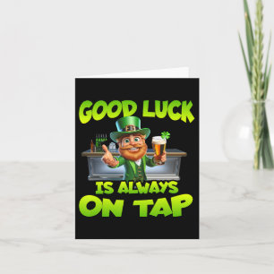 Carte Jour de la Saint Patrick Bonne Chance Toujours Sur