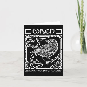 Carte Jour de la Saint Patrick Celtic Knot Zodiac Wren J