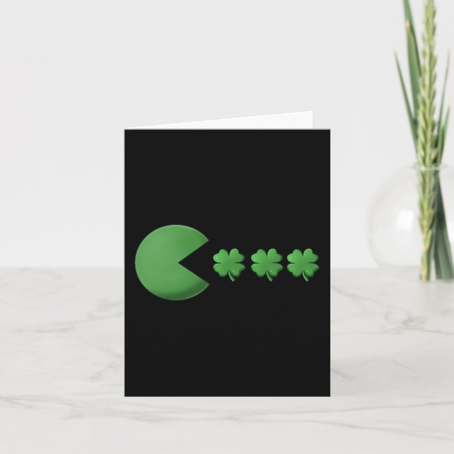 Carte Jour de la Saint Patrick Clovers Amusants Garçons  (Devant)