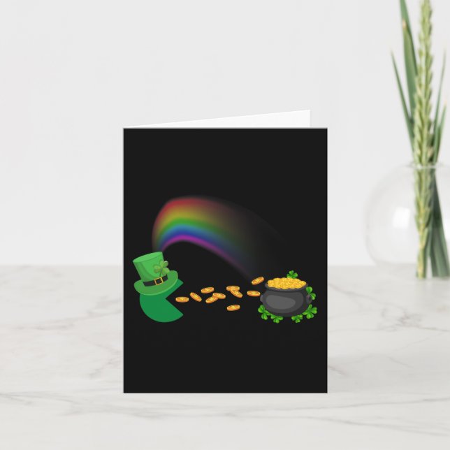Carte Jour de la Saint Patrick Clovers Amusants Garçons  (Devant)