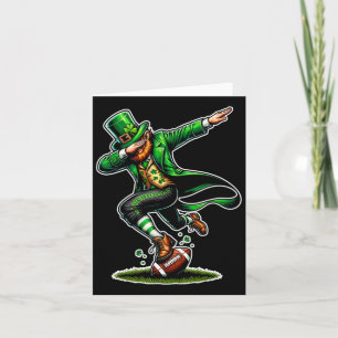 Carte Jour de la Saint Patrick Dabbing Leprechaun Garçon