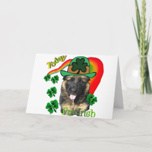 Carte Jour de la Saint Patrick de berger allemand