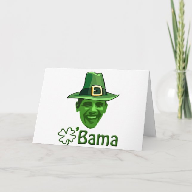 Carte Jour de la Saint Patrick d'Obama (Devant)