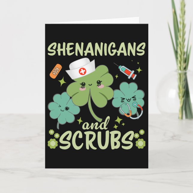 Carte Jour de la Saint-Patrick Drôle de Shenanigans Gomm (Devant)