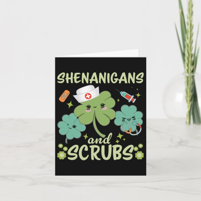 Carte Jour de la Saint Patrick Drôle Shenanigans Scruter (Devant)
