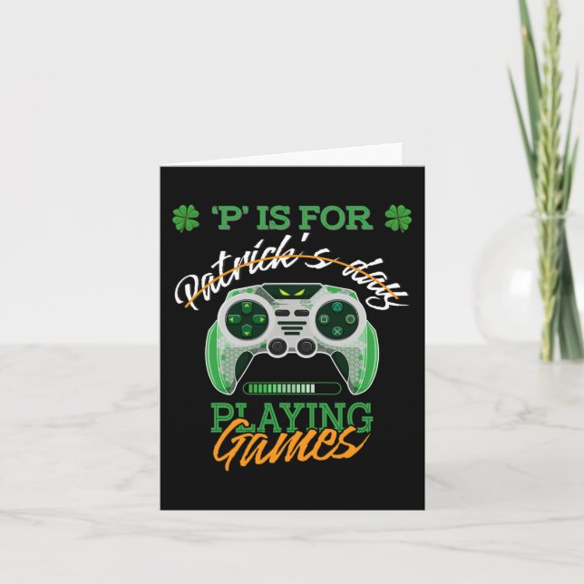 Carte Jour de la Saint-Patrick Enfants Irlandais Joueur  (Devant)
