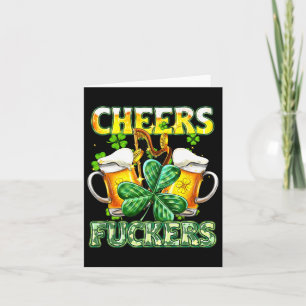 Carte Jour de la Saint Patrick Fckers amusant Boire de l