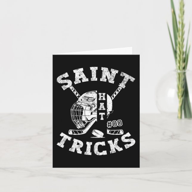 Carte Jour de la Saint Patrick Hockey Saint Casquette Tr (Devant)