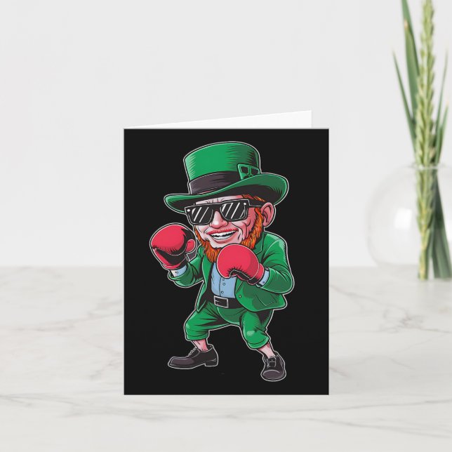 Carte Jour de la Saint Patrick Leprechaun Afficher Compé (Devant)