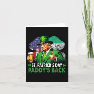 Carte Jour de la Saint Patrick Paddy's Ck Funny Trump 47