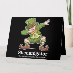 Carte Jour de la Saint Patrick Shenanigator Dabbing Lepr