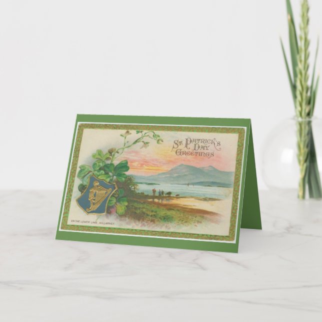 Carte Jour de la Saint-Patrick vintage (Devant)