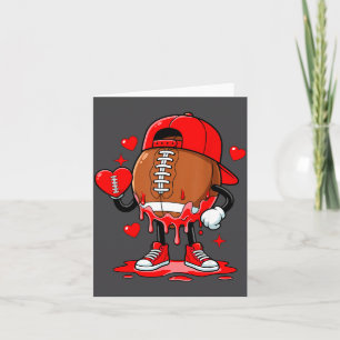 Carte Jour de la Saint-Valentin Cœur Amoureux de Footbal