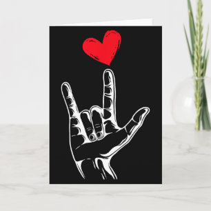 Carte Jour de la Saint-Valentin mignon_ Je t'aime en lan