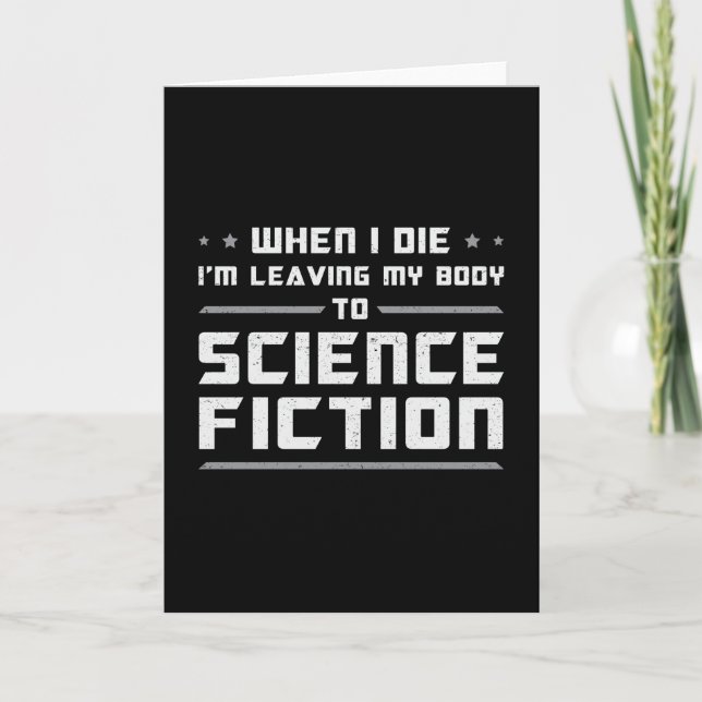 Carte Jour de la science-fiction Cadeau d'espace scienti (Devant)