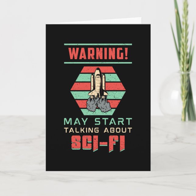 Carte Jour de la science-fiction Cadeau pour les nerds d (Devant)