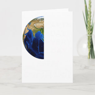 Carte Jour de la Terre Chaque jour, allez au vert, sauve
