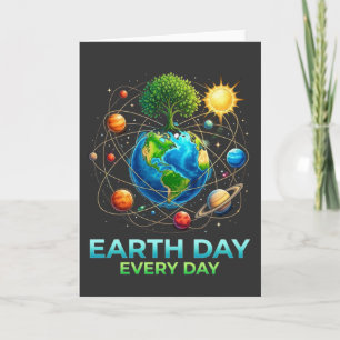 Carte Jour de la Terre Chaque Jour Planète Terre Système