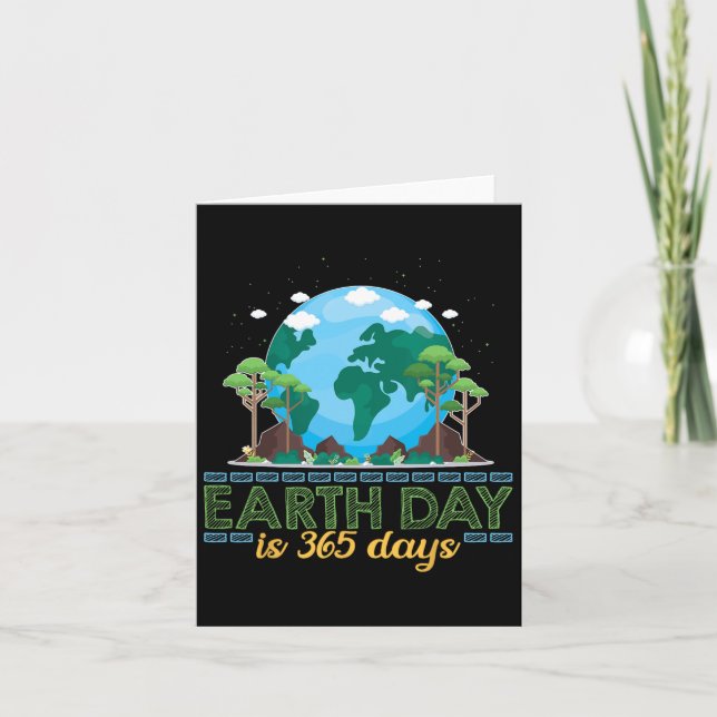 Carte Jour de la Terre est 365 jours  (Devant)