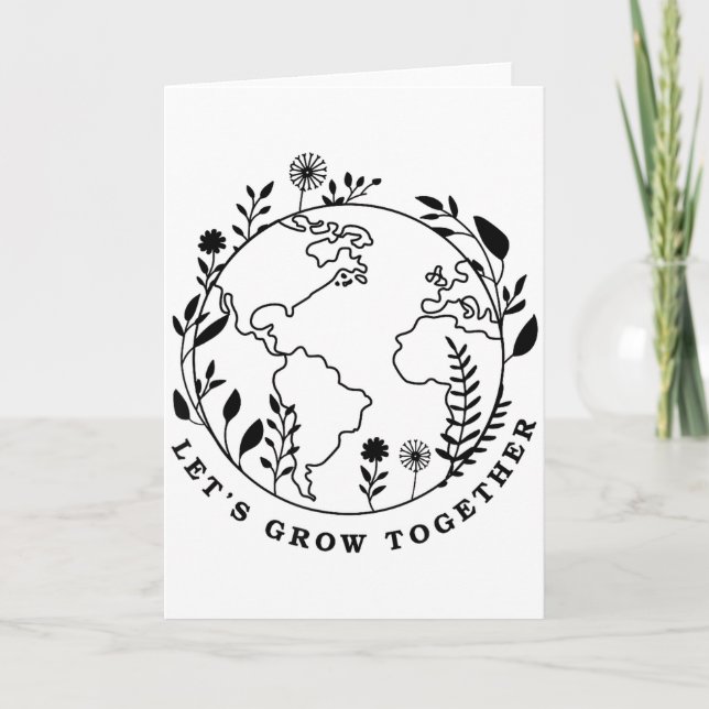 Carte Jour de la Terre Grandissons Ensemble  (Devant)