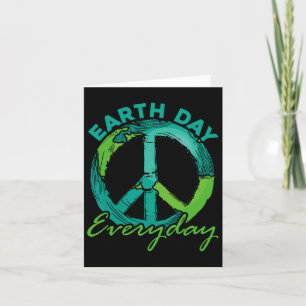 Carte Jour de la Terre Hippie 