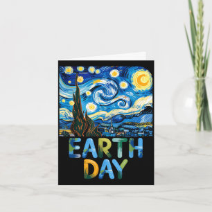 Carte Jour de la terre mignon nature et planète pour tou