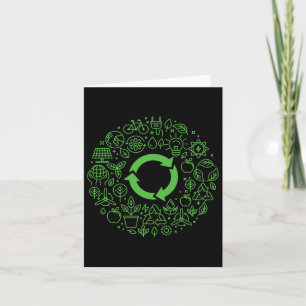 Carte Jour de la Terre Sauvegardons notre planète Recycl