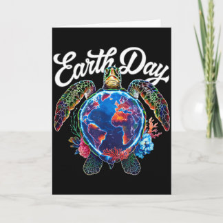 Carte Jour de la Terre Tortue de mer Rétablir la Terre S
