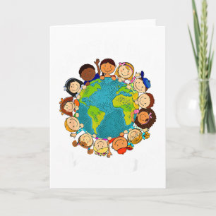 Carte Jour de la Terre Tous les jours Enfants Jeunesse T