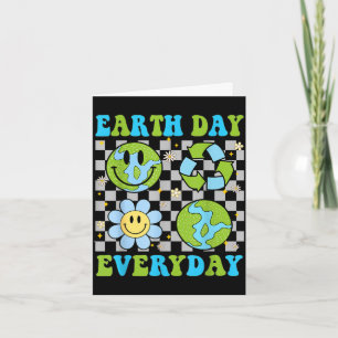 Carte Jour de la Terre tous les jours recycler floral pl