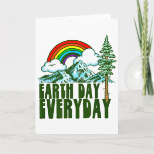 Carte Jour de la Terre tous les jours ! Vintage Nature A