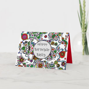 Carte Jour De L'Anniversaire Du Crâne De Sucre Mort