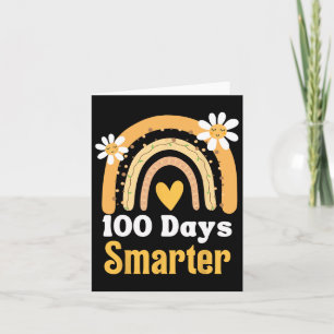 Carte Jour De L'École Enseignant 100 Jours Smarter Boho