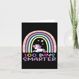Carte Jour De L'École Enseignant 100 Jours Smarter Rainb