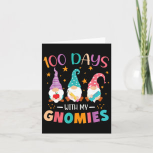 Carte Jour De L'École Gnome Enseignants Étudiants 100 Jo