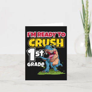 Carte Jour de l'école Je suis prêt à écraser 1ère année 