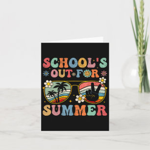 Carte Jour de l'école Super sortie pour l'été Enseigneme