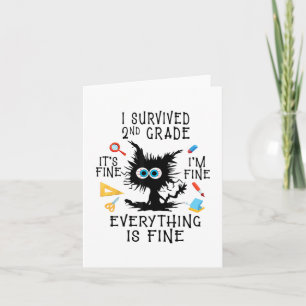 Carte Jour De L'Étudiant De L'École I Survived 2E Gr