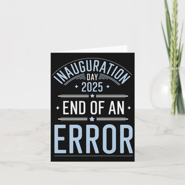 Carte Jour De L'Inauguration 2025 Fin D'Une Erreur - Le  (Devant)