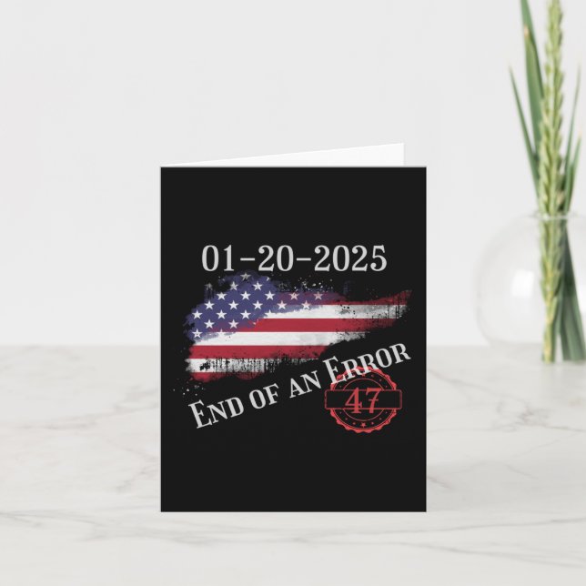 Carte Jour De L'Inauguration 20 Janvier 2025 Fin D'Une E (Devant)