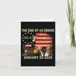 Carte Jour De L'Inauguration De Trump 2025 Fin D'Une Err