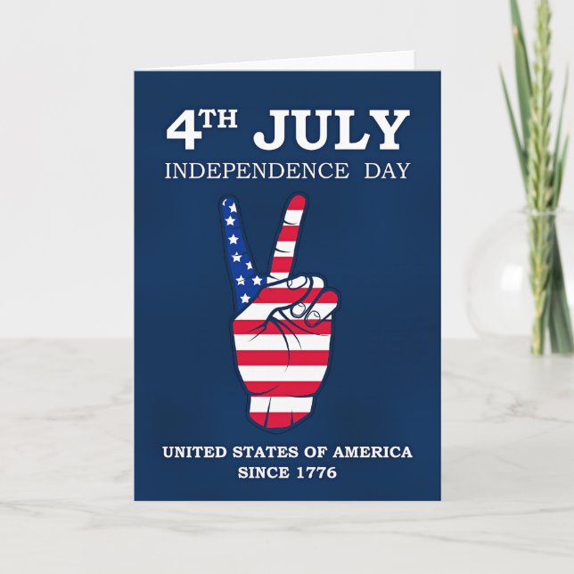 Carte Jour de l'Indépendance, 4 juillet, (Devant)